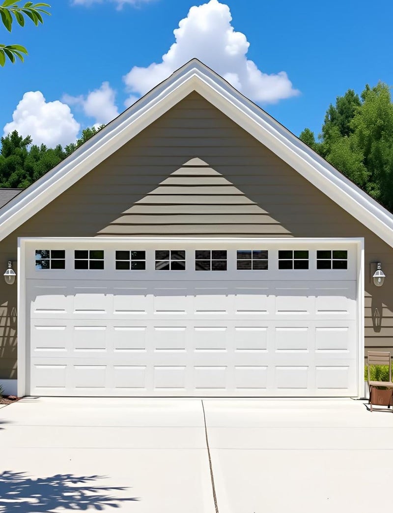 YURROAD 32Pcs Strong Magnetic Fake Windows for 2 Car Garage Door - Glossy Realistic Look, No-Tools Install in 10 Mins & Won't Fall Off Decorative Hardware (6" x 4") - Image 1