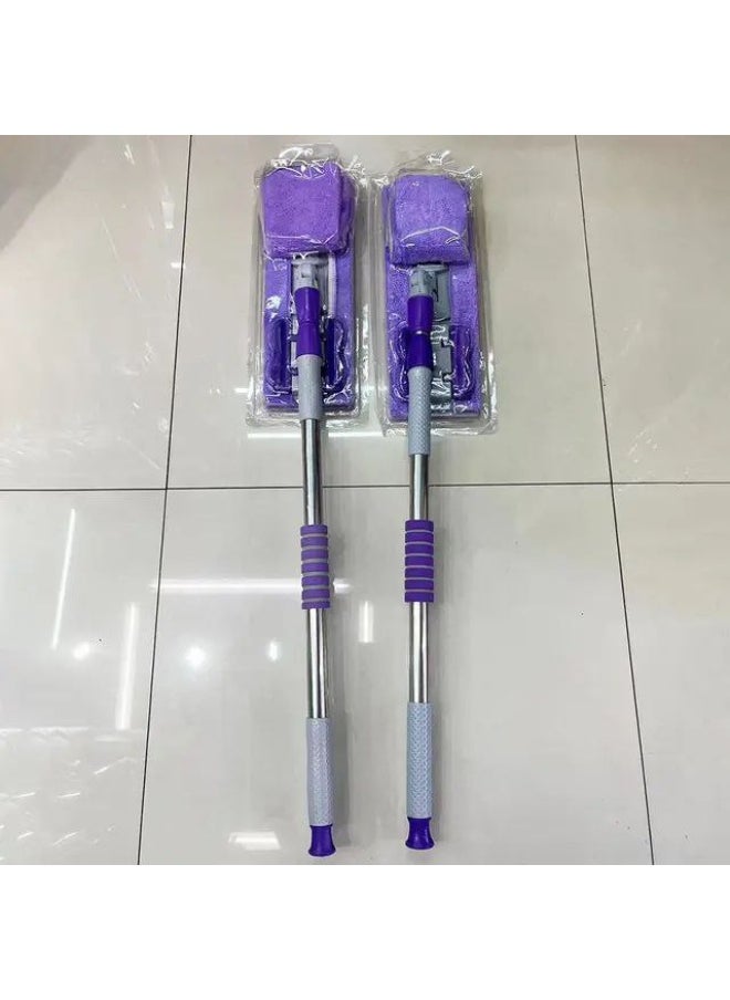 Rectangular parquet flooring with stainless steel handle that rotates 360 degrees