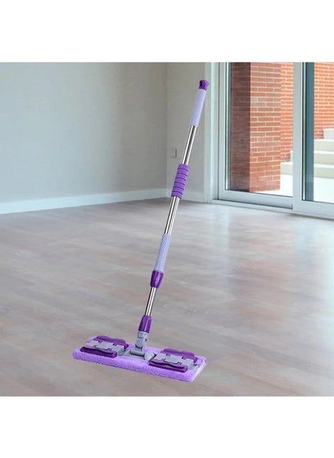Rectangular parquet flooring with stainless steel handle that rotates 360 degrees