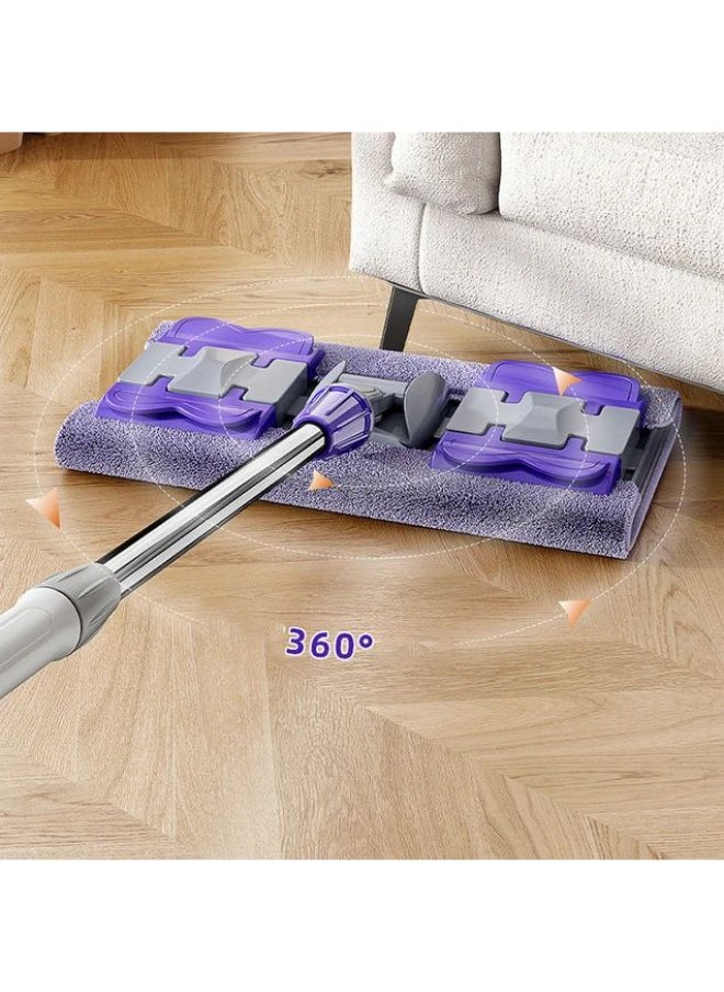 Rectangular parquet flooring with stainless steel handle that rotates 360 degrees