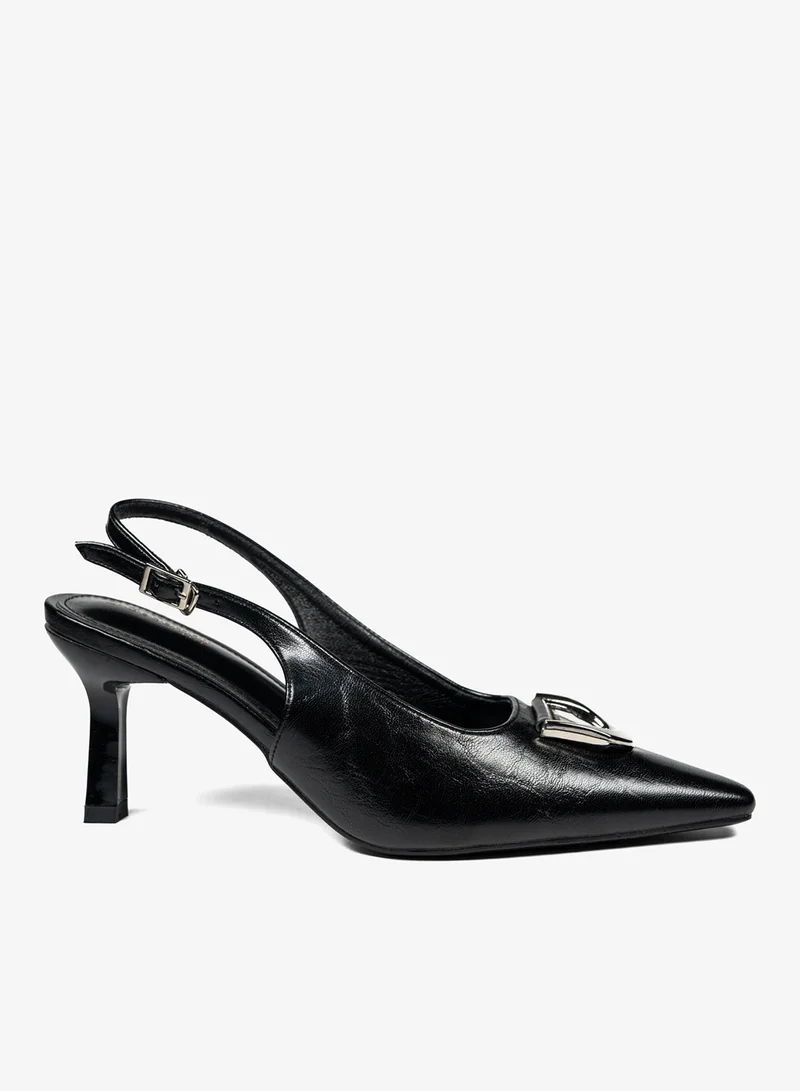 جيومني جيومني بغل الكعب المتوسط للنساء – كعب أنيق بدون ظهر للمكتب، للحفلات والملابس اليومية