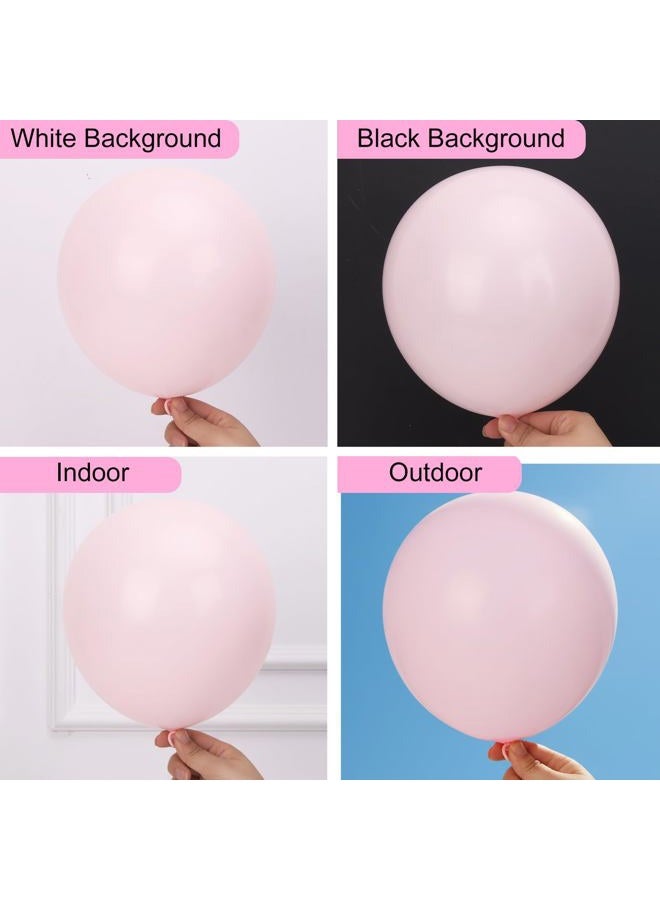 RUBFAC Pale Pink Balloons 129pcs Different Sizes Pack of 18 12 10 5 Inch, Latex Light Baby Pastel Pink Balloon Garland Arch Kit for Baby Shower Engagement Bachelorette Wedding Birthday Party - Image 4