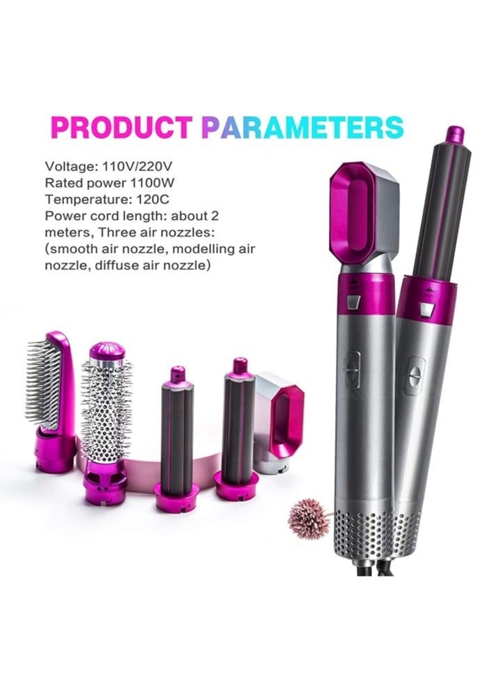 general 5-in-1 Hair Dryer Brush, Multi-Purpose Hot Air Hair Brush, Women's Negative Ion Hair Brush, Automatic Hair Curler, Anti-Scalding Comb - Image 3