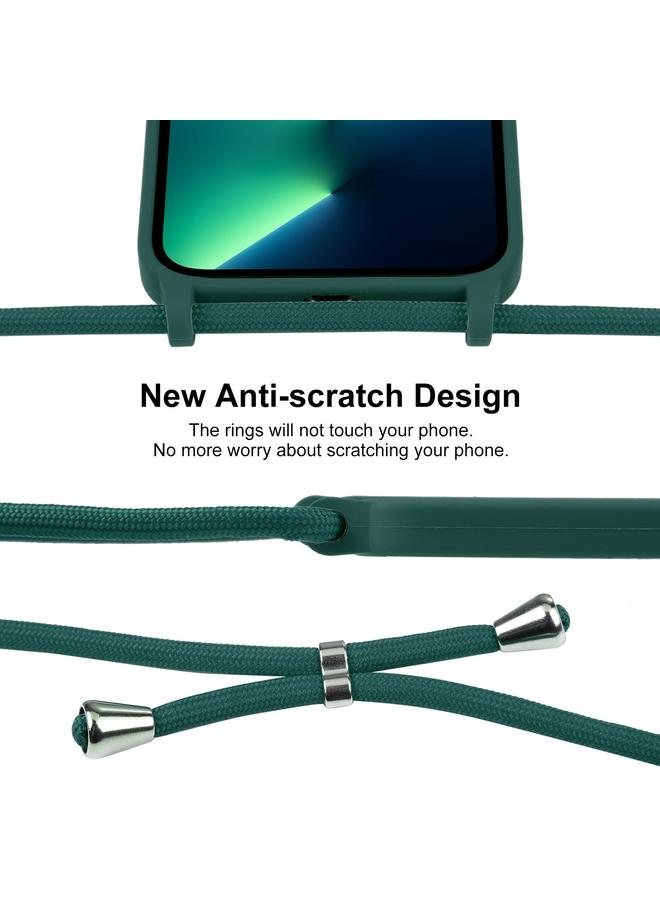 اس-توب جراب لهاتف iPhone 13 Pro Max مع حزام كتف وغطاء سيليكون سائل - Image 3