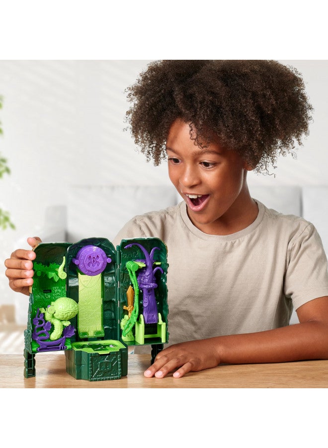 TREASURE X Lost Lands Skull Island Swamp Tower Micro Playset, 15 Levels of Adventure. Survive The Traps and Discover 2 Micro Sized Action Figures. Will You Find Real Gold Dipped Treasure? - Image 2