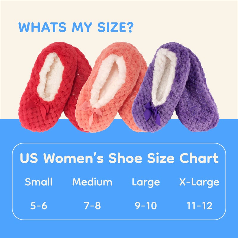 BambooMN Adult Super Soft Warm Cozy Fuzzy Soft Touch Slippers Non-Slip Lined Socks, Black, Extra Large 1 Pair - Image 5