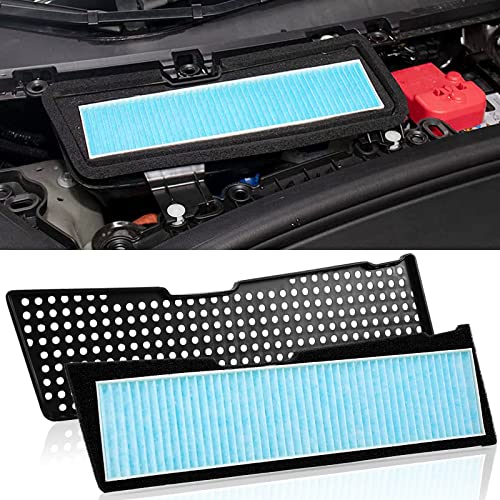 ONKENTET 2PCS Air Intake Grille Cover  Air Intake HEPA Filter Compatible with Tesla Model 3 2023 2022 2021 Air Inlet Vent Covers AC Internal Filter Vehicle Replacement External Accessories