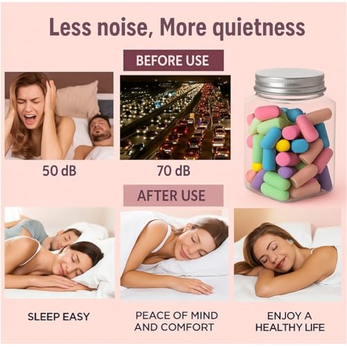 Flavizo 24 Pcs Foam Ear Plugs for Sleeping, Study, Meditation & Travel | Noise Cancelling Ear Plugs for Airplane, Riding, Motorcycle & Work | Comfortable Soft Foam Ear Protection Plugs with Case - Image 5