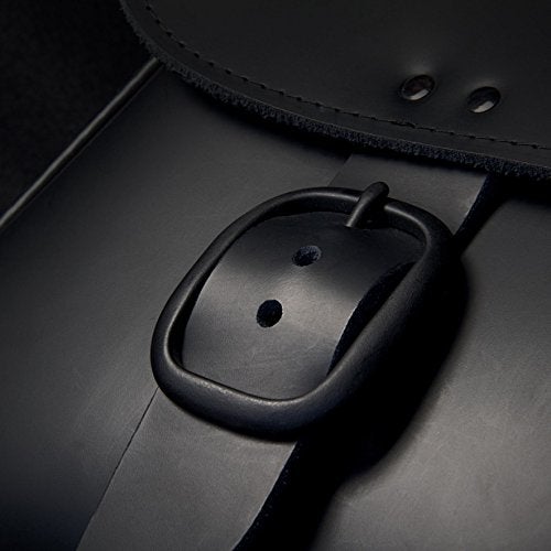 Willie & Max Black Leather Motorcycle Swingarm Bag for Sportsters/Dual Shock Models - Matte Black Buckle - Made in USA by Willie and Max [PN:59906-00] - Image 5