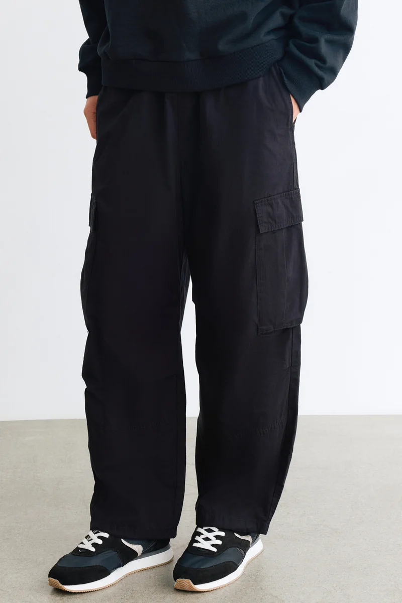 H&M  Loose Fit Cotton cargo trousers for Men | Best Price UAE