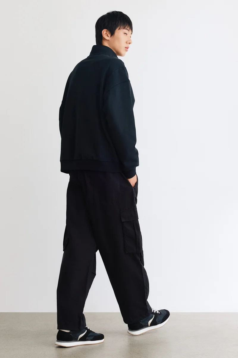 H&M  Loose Fit Cotton cargo trousers for Men | Best Price UAE