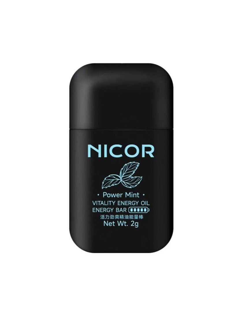 Nicor - Peppermint Nasal Inhaler Essential Oil Menthol Relieve Fatigue Refreshing Aromatherapy Spray - Image 1