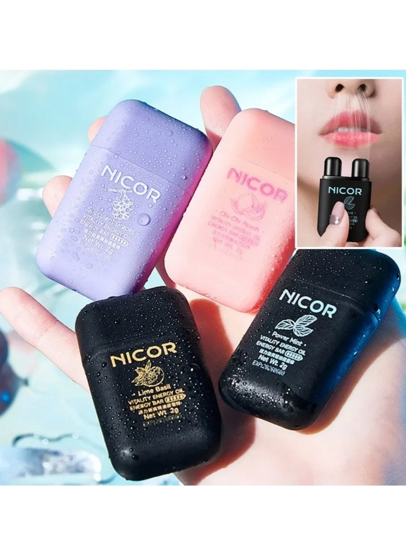 Nicor - Peppermint Nasal Inhaler Essential Oil Menthol Relieve Fatigue Refreshing Aromatherapy Spray - Image 1