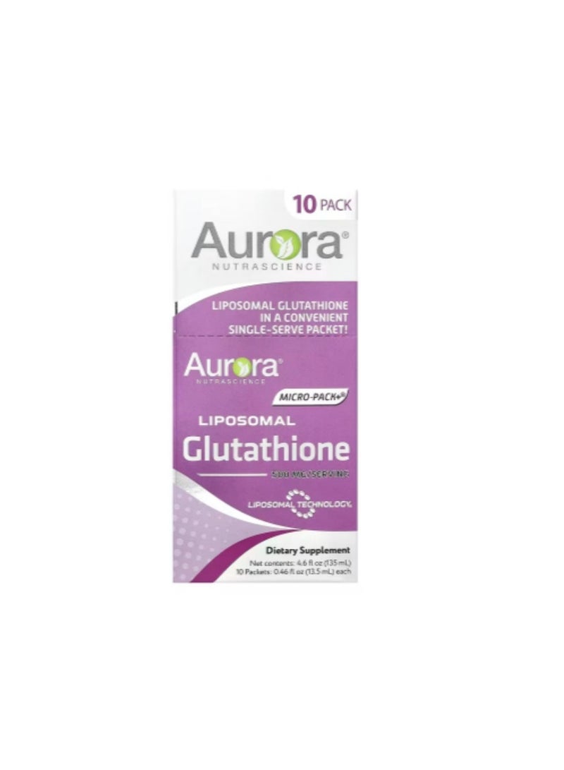 Micro-Pack+®, Liposomal Glutathione , 10 Packets, 0.46 fl oz (13.5 ml) Each