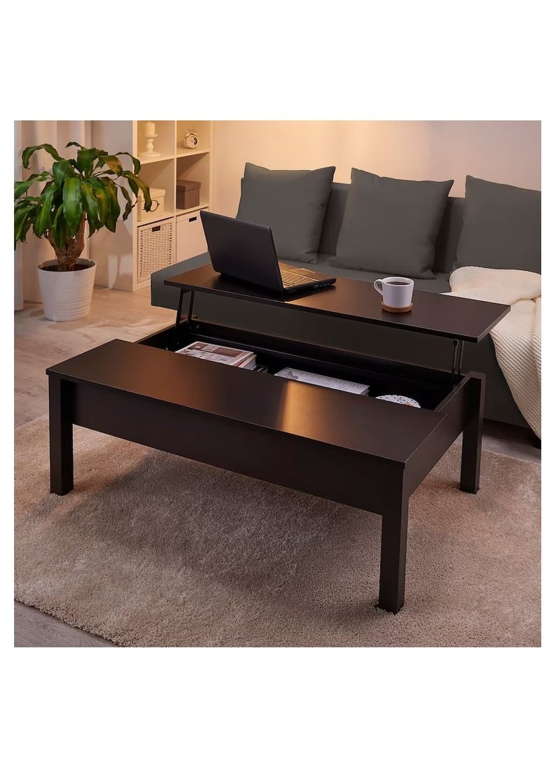 Generic - TRULSTORP Coffee table, black-brown, 115x70 cm - Image 1