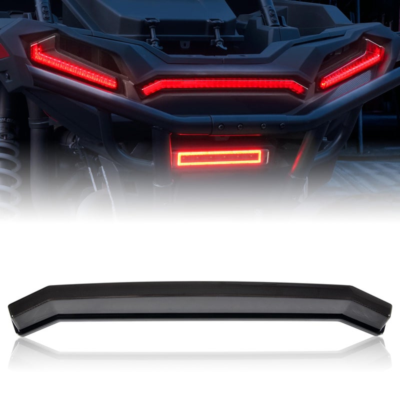 SAUTVS UTV Center Tail Light Rear Center Accent Lamp Taillight OEM Replacement for Polaris RZR XP 1000 Turbo Sportsman 1000 XP 2019 2020 2021 2022 2023 AccessoriesSmoked Black