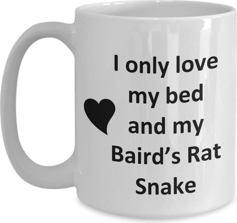 Baird's Rat Snake Lover Mug - Snake - Reptile Pet - Love My Baird's English Mug
