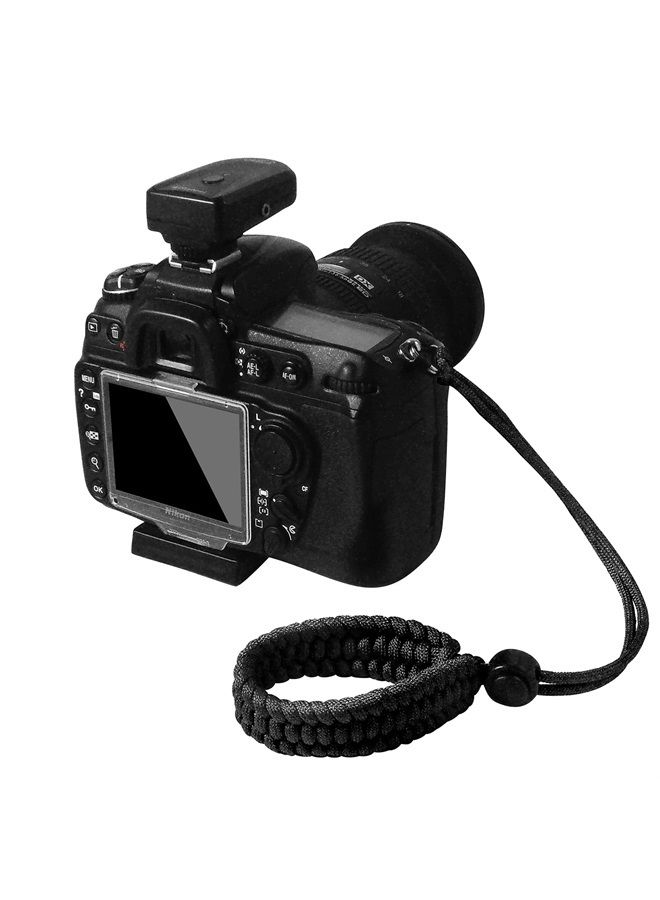 Techion Camera Wrist Strap, Adjustable Paracord Camera Hand Strap, for DSLR, Mirrorless Camera, Video Camcorder, Cameras, Binoculars - Black V2 - Image 2
