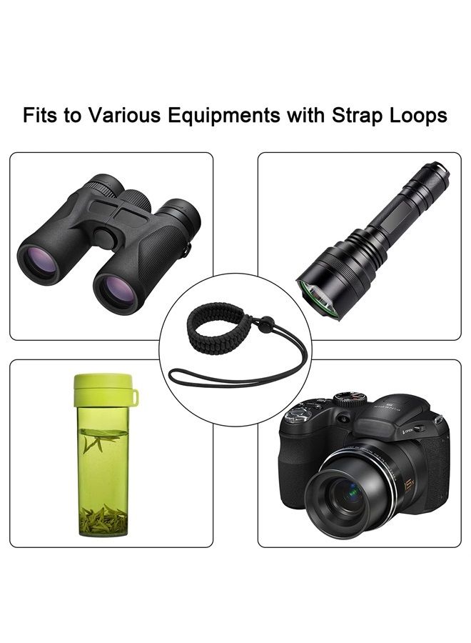 Techion Camera Wrist Strap, Adjustable Paracord Camera Hand Strap, for DSLR, Mirrorless Camera, Video Camcorder, Cameras, Binoculars - Black V2 - Image 4