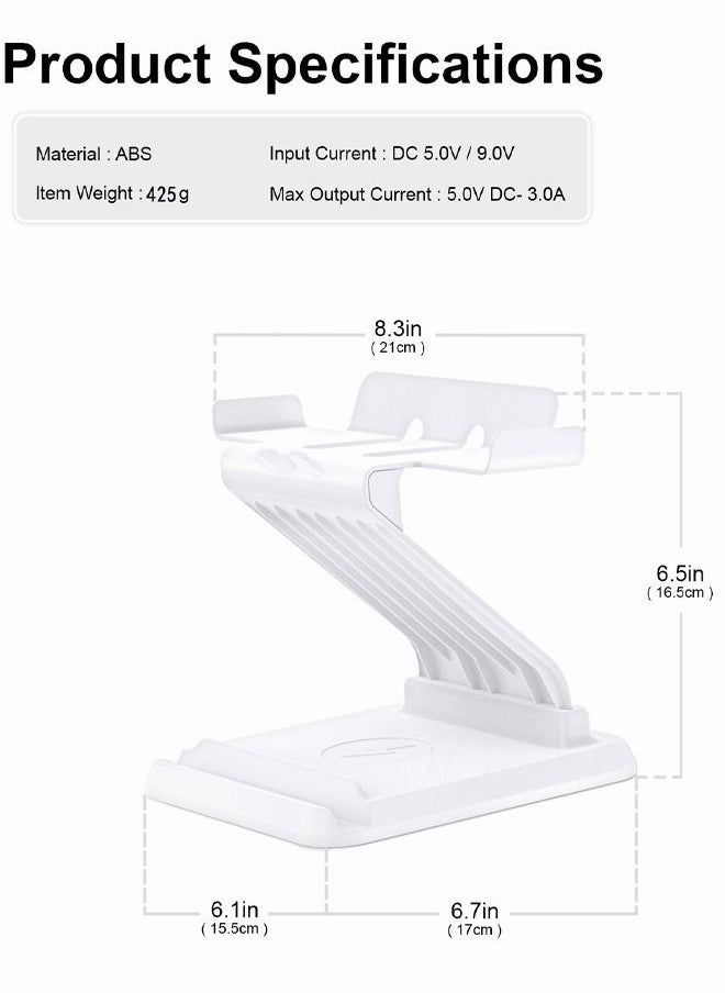Mi VAZA VR Stand Charging Dock for Oculus Quest 2/Meta Quest 2, 3 in 1 VR Headset Stand for Oculus Quest 1/2 / Rift S/HTC Vive/Valve Index  - Image 5