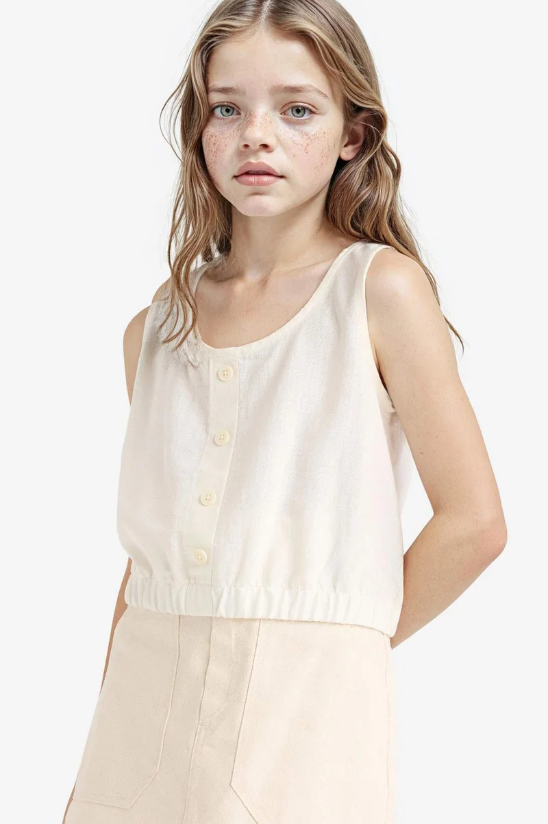 ديفاكتو Girl Short Sleeve Blouse