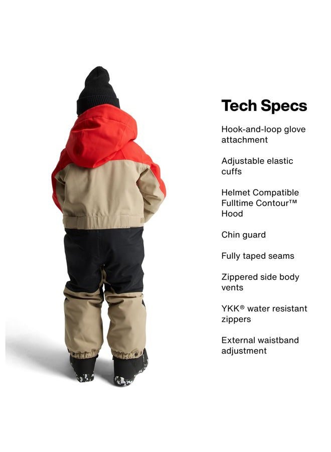 BURTON Toddlers' 2L One Piece, Peach Echo/Deep Emerald, 4T - Image 3