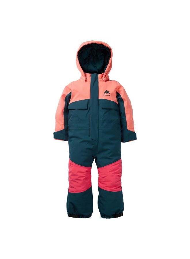 BURTON Toddlers' 2L One Piece, Peach Echo/Deep Emerald, 4T - Image 1