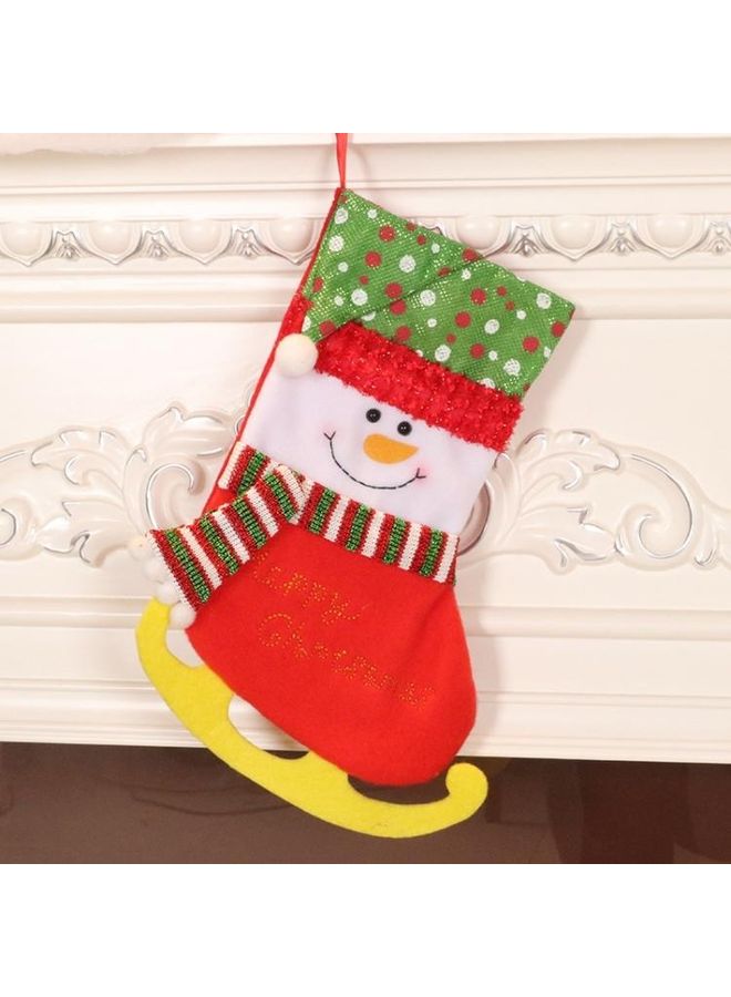 NIBEMINENT 2-Piece Small Ski Stocking Decoration Pendant Gift Bag Multicolour - Image 1
