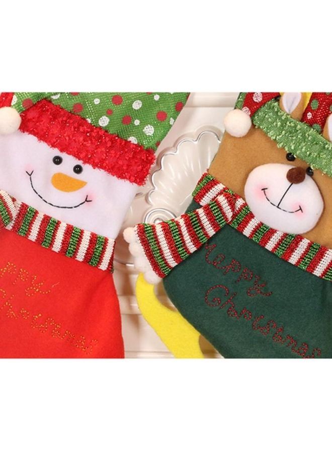 NIBEMINENT 2-Piece Small Ski Stocking Decoration Pendant Gift Bag Multicolour - Image 4