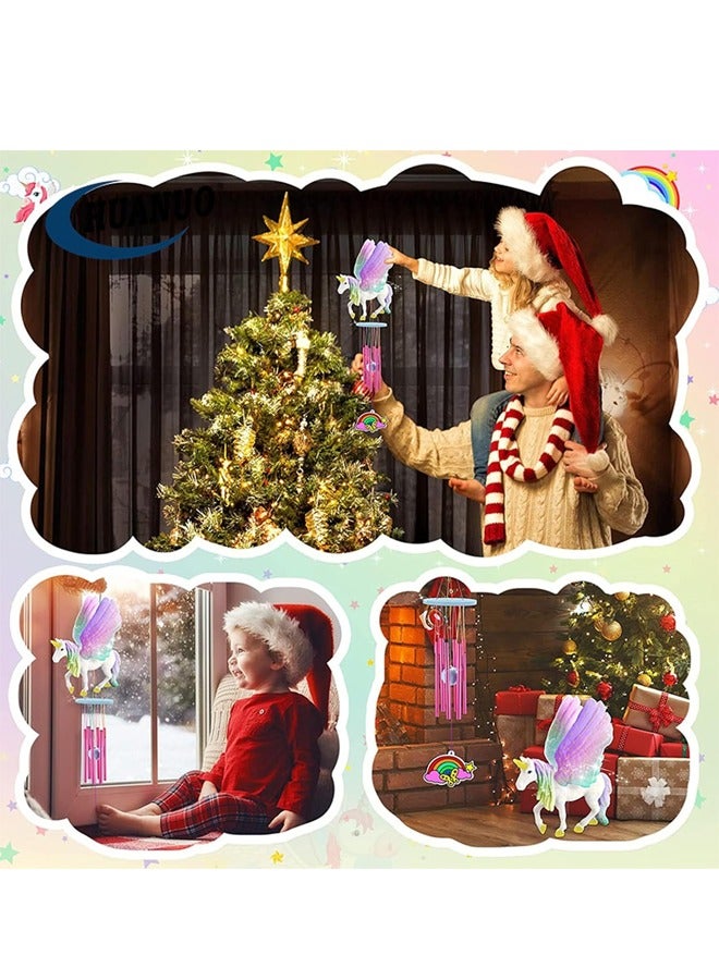 Beauenty Painting Own Unicorn Wind Chime, Art Supplies Arts & Crafts Kit, Painting kit for Kids 6-12, Arts and Crafts for Kids, Toys Girls Boy Birthday Christmas Gift 3 4 5 6 7 8 9 10 11 12+ (Unicorn) - Image 5