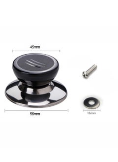 KASTWAVE Universal Pot Lid Knob, Stainless Steel Heat Resistant Replacement Spare Lid Round Handle, Lid Accessory Handle Suitable for Cookware, Lid, Knob Handle Repair and Replacement 6 pcs  - Image 4