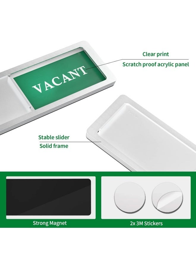 1 pcs Vacant/Occupied Sliding Door Sign Toilet Sign Toilet Sign Privacy Sign Vacant Occupancy Indicator Bathroom Do Not Disturb Sign Home Office Meeting Room - Image 3
