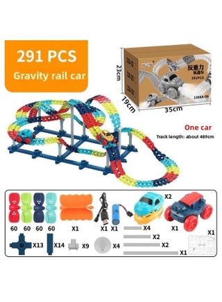 Electric DIY Track Roller Coaster Anti-gravity Racing Lights Assembled Boy Parent-child Interactive Children's Toy Gift-Color:Lighting Anti-gravity Rail Car [291 Bracket Plates]] - pzsku/Z63F10796DD0D3390030FZ/45/1745424225/4e79e1bc-0fe3-40e2-b6da-68f0e96fcb45