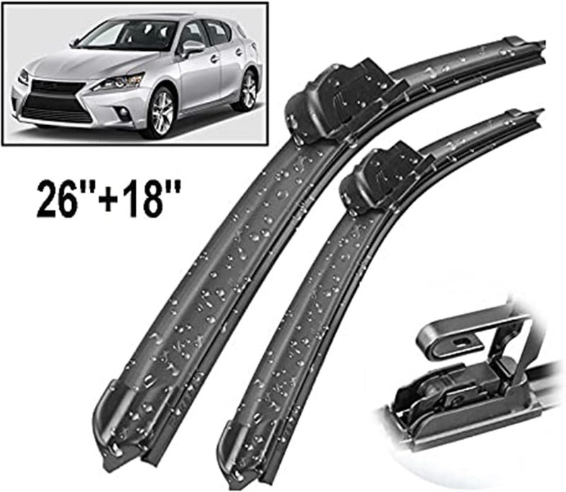 QASULER Front Wiper Blades for Lexus CT 200h (2011-2020) - Image 3