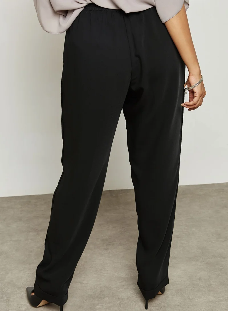 Violeta By Mango Tie Waist Pants