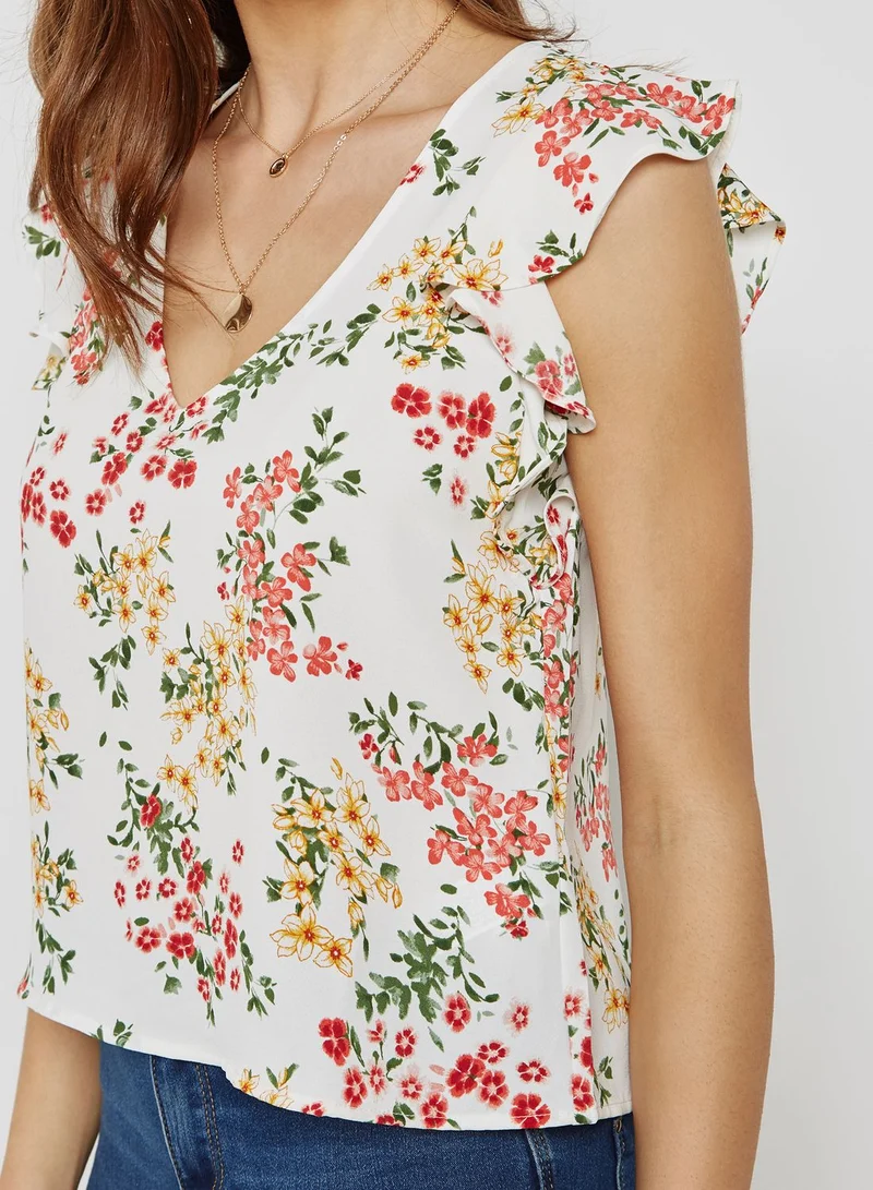 FOREVER 21 Floral Print Top
