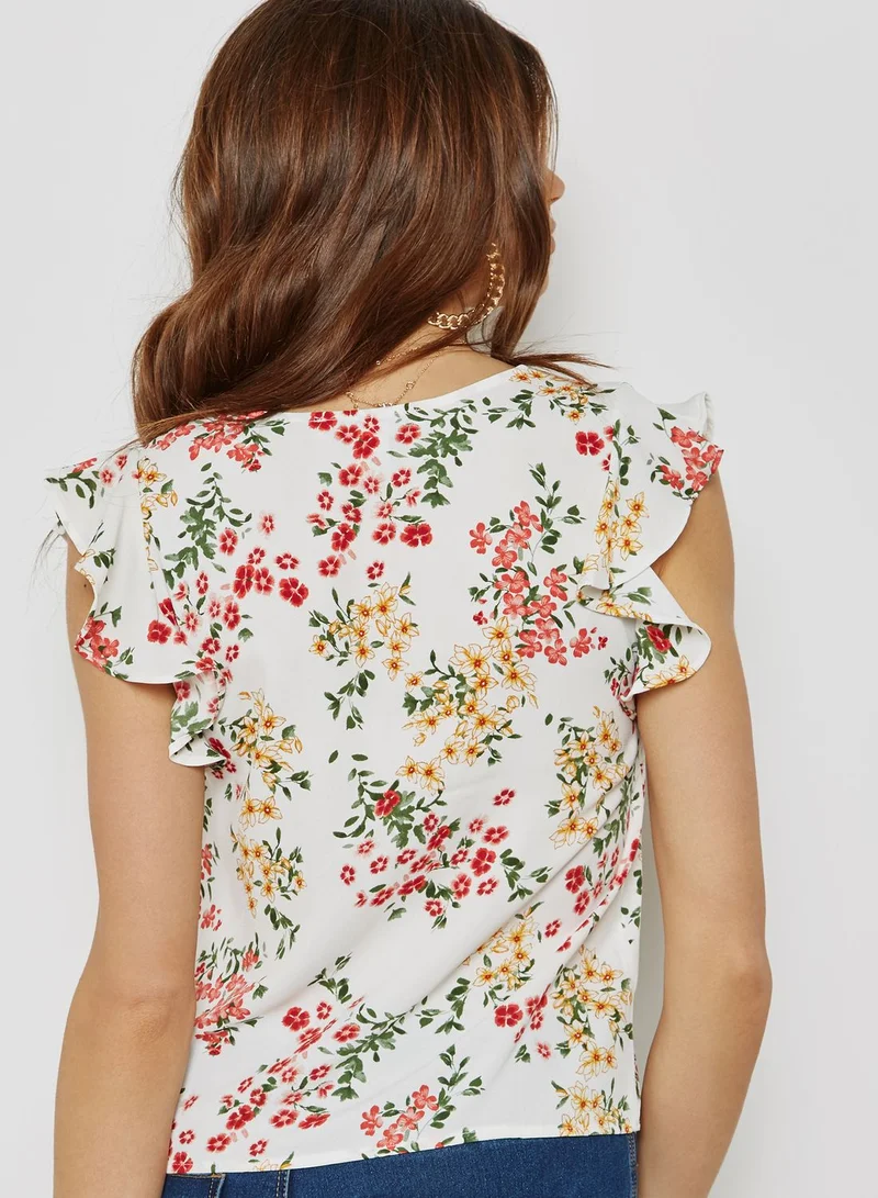 FOREVER 21 Floral Print Top