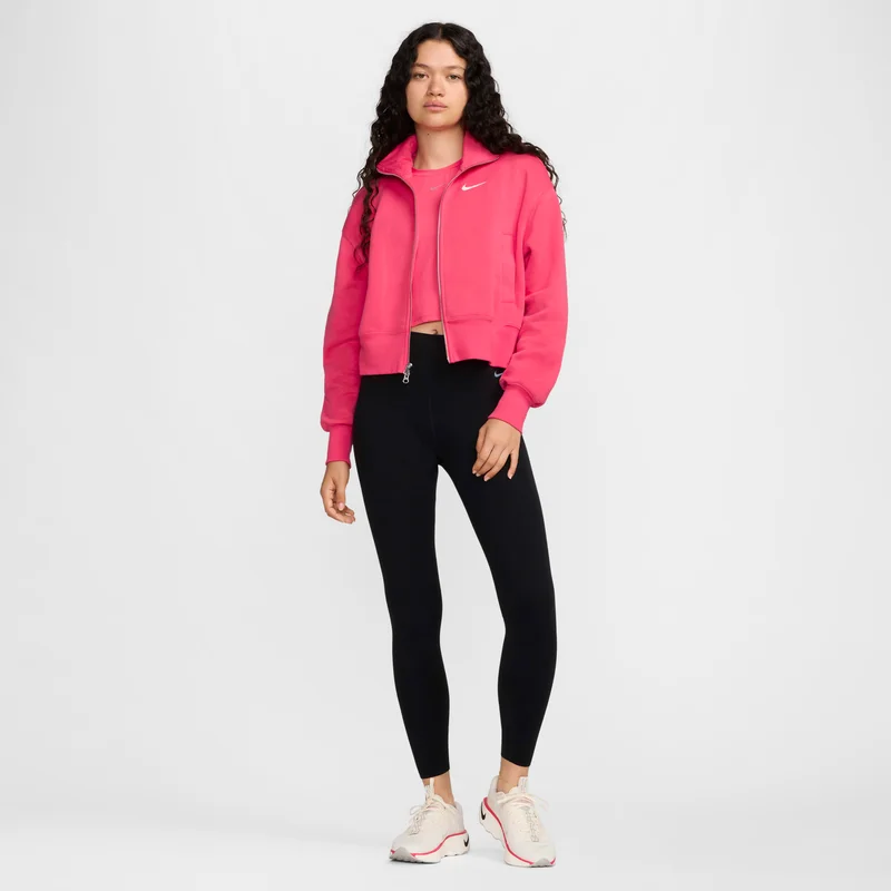 Nike Pink Women's Sportswear Phoenix Fleece Track Jacket for Women | Best Price UAE