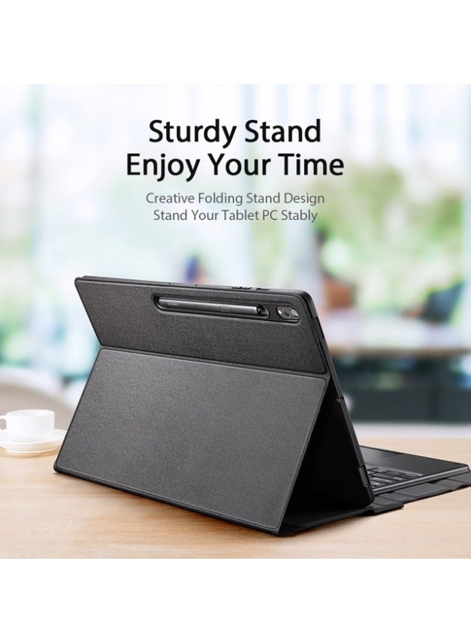 TK Series Keyboard with Protective Case for Samsung Tab S9 Plus (X810/X816B) - Image 4