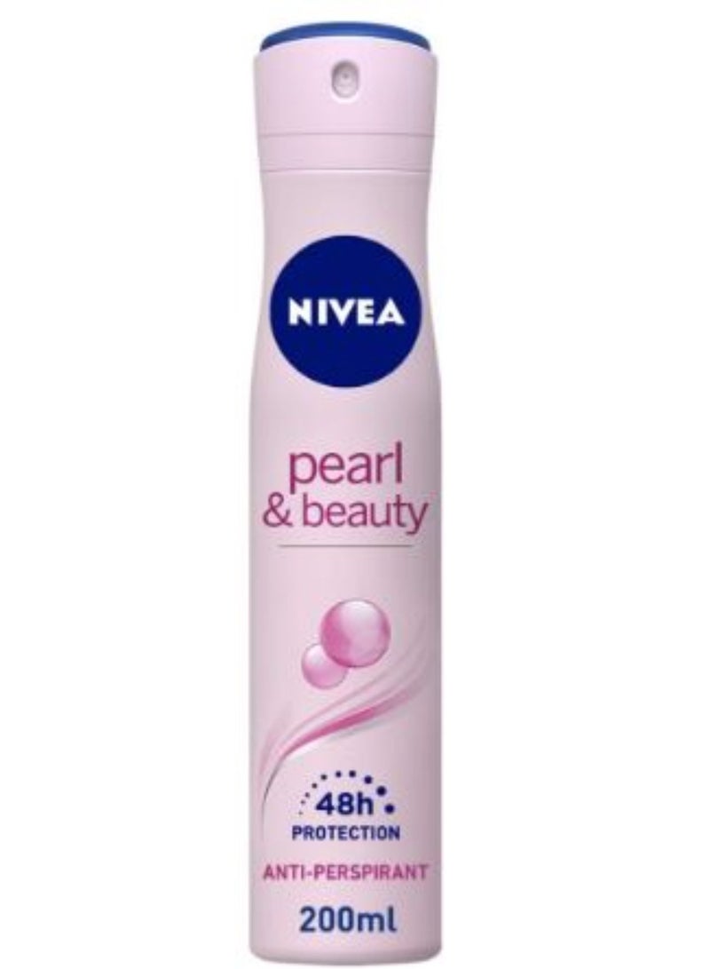 Nivea Pearl & Beauty Deodorant Spray for Women, 200 ml - Image 1