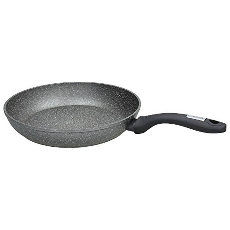 Mythos Marble Pan, 32 cm Diameter for Cooking, Natural Stone Material, Gray-White Color, Heat-Resistant and Non-Stick Surface - Image 1