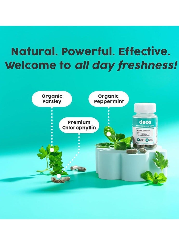 ديوس كبسولات الكلوروفيل، كبسولات سحر الجسم 30 كبسولة - Image 2