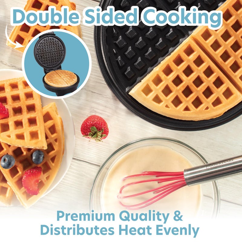 CucinaPro Waffle Maker by Cucina Pro- Griddle Makes 7 Inch Thin, American Style Waffles for Breakfast - Non-Stick Waffler Iron with Adjustable Browning Control, Housewarming Gift, Easy to Use Kitchen Essential - Image 3