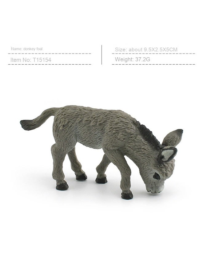 NIBEMINENT Realistic Donkey Model Figurine