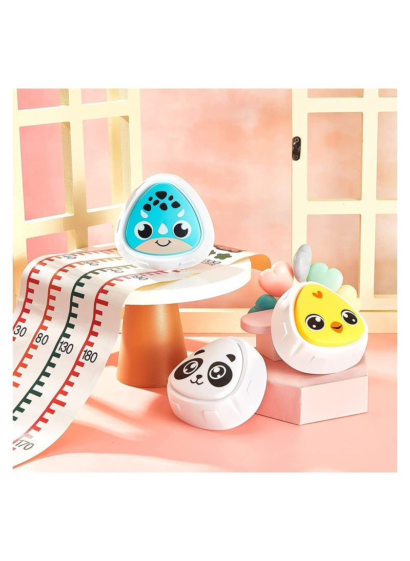 Excefore - 3 Pcs Kids Jump Trainer with 3 Growth Chart Touch High Jump Counter with 1-30 Number Voice Broadcast Wall Vertical Ruler for Training Bounce and Promoting Height Growth Yellow White Blue - Image 1