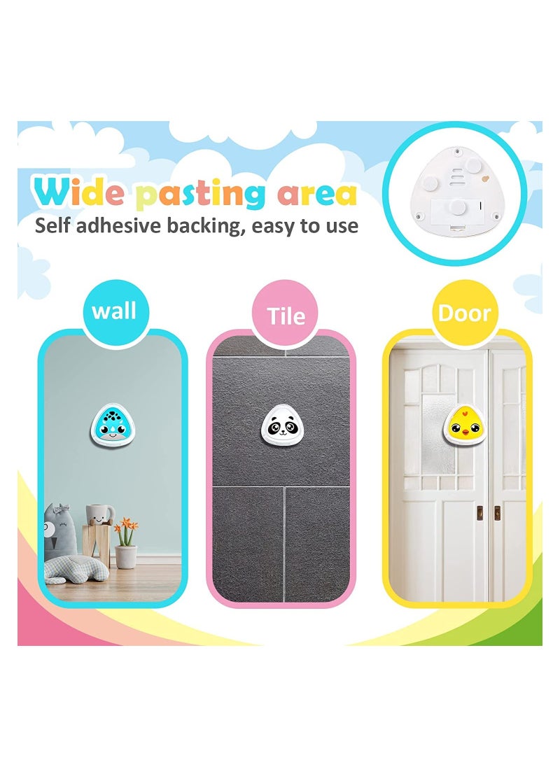 Excefore - 3 Pcs Kids Jump Trainer with 3 Growth Chart Touch High Jump Counter with 1-30 Number Voice Broadcast Wall Vertical Ruler for Training Bounce and Promoting Height Growth Yellow White Blue - Image 1