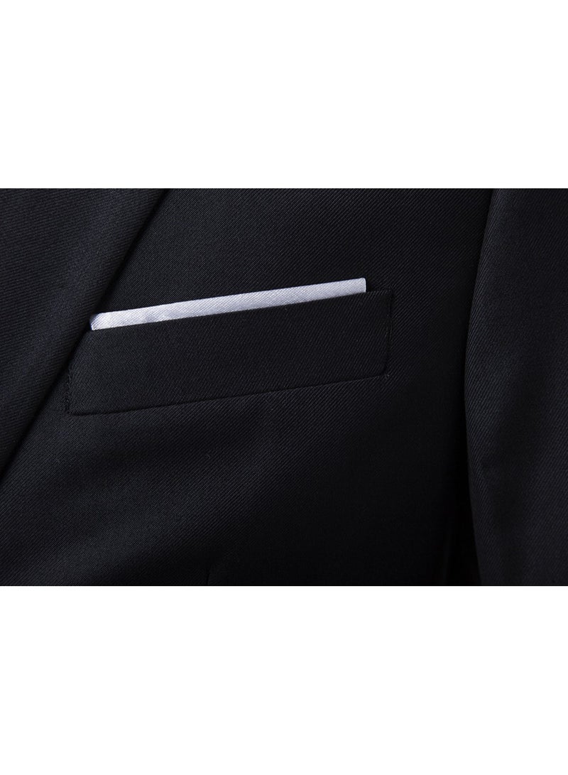Shougu Fashionable And Versatile Business Solid Color Men's Suit Set Two-piece Set  - Image 4