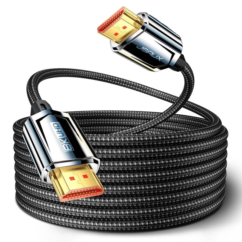 كابل HDMI 8K بطول 5م - سرعة عالية جداً 48Gbps، يدعم 8K@60Hz، 4K@120Hz، eARC، HDR10 - Image 1