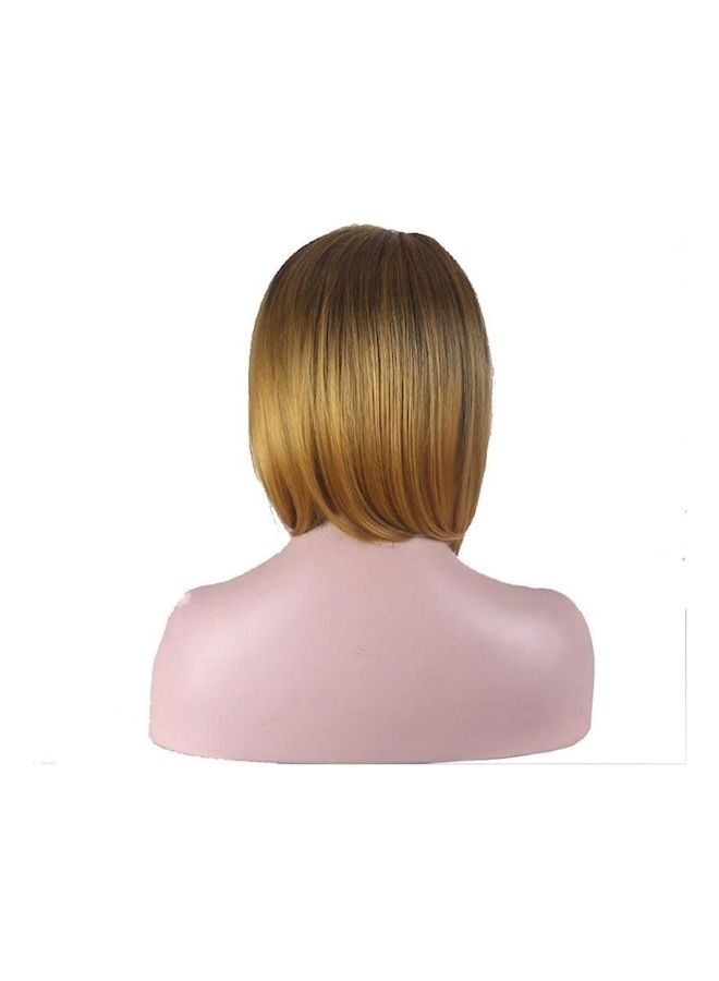Short Hair Wig Beige - Image 2