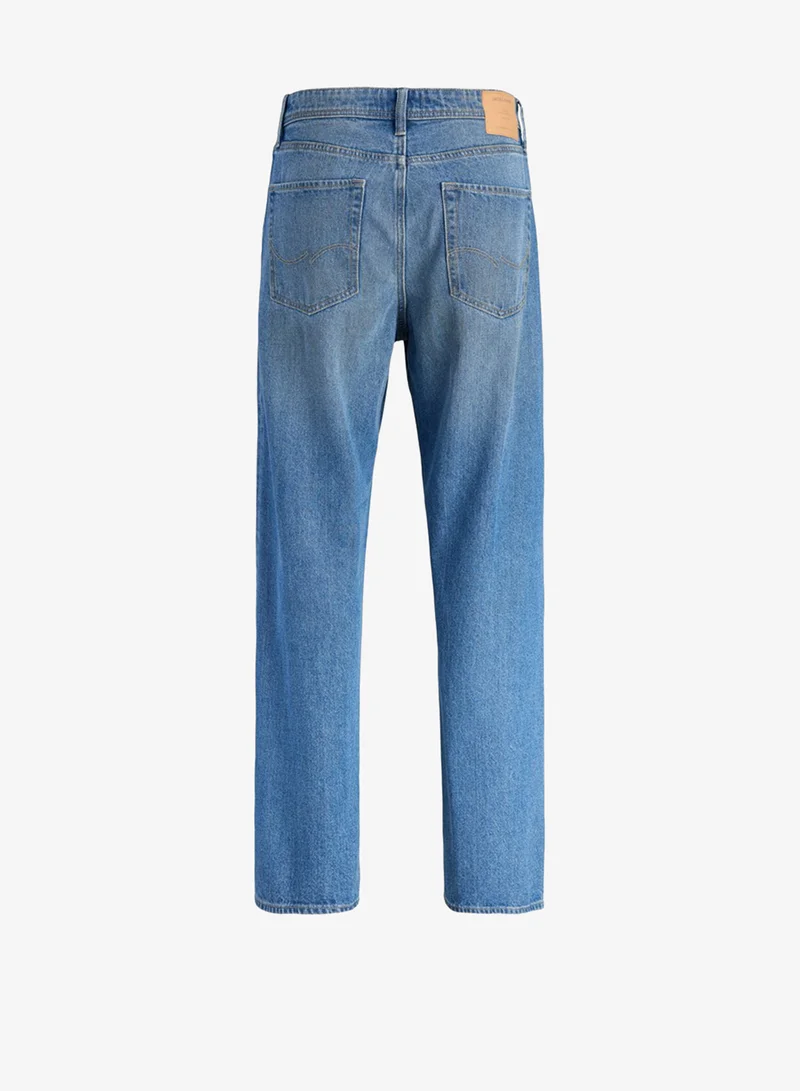 JACK & JONES  Light Wash Straight Fit Jeans for Men | Best Price UAE